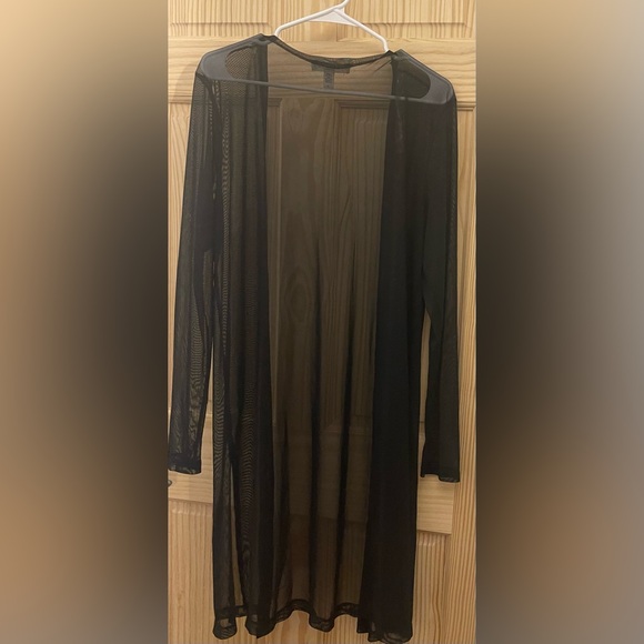Eye Candy Black Sheer Robe - Picture 9 of 10